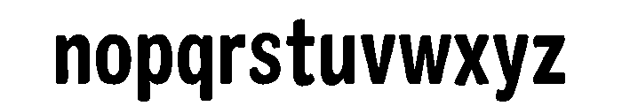 Colby Condensed Bold Font LOWERCASE