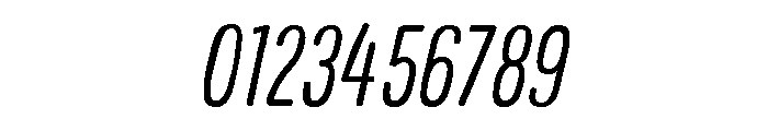Colby Condensed Extra Light Italic Font OTHER CHARS