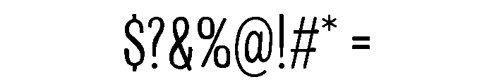 Colby Condensed Extra Light Font OTHER CHARS
