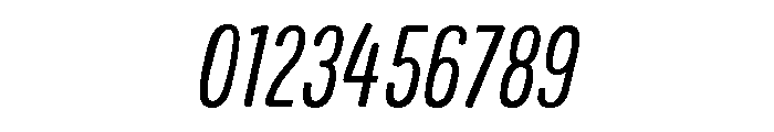 Colby Condensed Light Italic Font OTHER CHARS