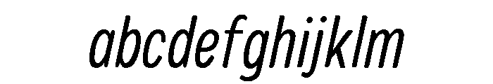 Colby Condensed Light Italic FONT