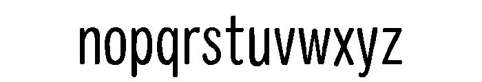 Colby Condensed Light Font LOWERCASE