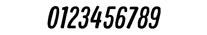 Colby Condensed Medium Italic Font OTHER CHARS