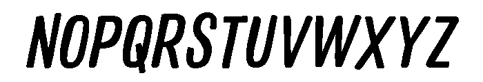 Colby Condensed Medium Italic Font UPPERCASE