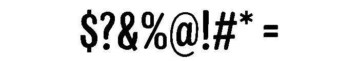 Colby Condensed Medium Font OTHER CHARS