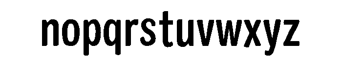 Colby Condensed Medium Font LOWERCASE