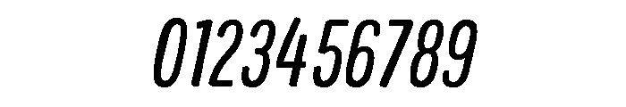 Colby Condensed Regular Italic Font OTHER CHARS