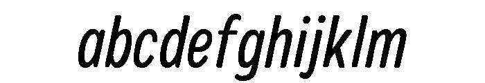 Colby Condensed Regular Italic FONT