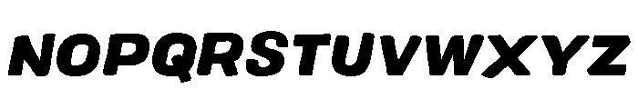 Colby Extended Black Italic Font UPPERCASE