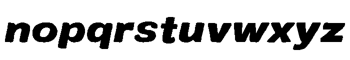 Colby Extended Black Italic Font LOWERCASE