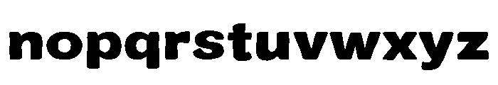 Colby Extended Black Font LOWERCASE