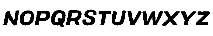 Colby Extended Bold Italic Font UPPERCASE