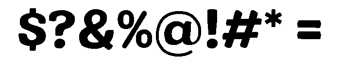 Colby Extended Bold Font OTHER CHARS