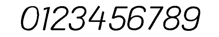 Colby Extended Extra Light Italic Font OTHER CHARS