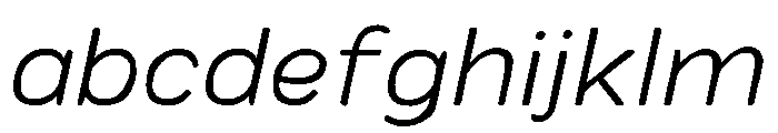 Colby Extended Extra Light Italic FONT