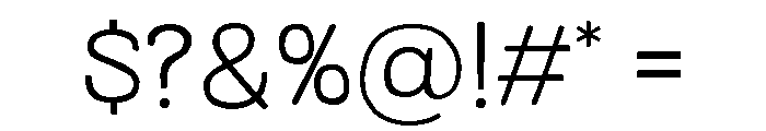 Colby Extended Extra Light Font OTHER CHARS