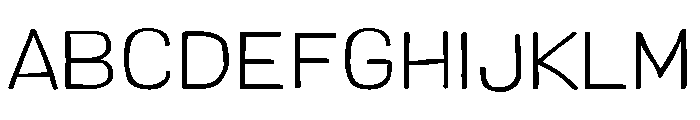 Colby Extended Extra Light Font UPPERCASE