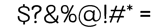 Colby Extended Light Font OTHER CHARS