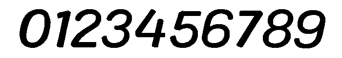 Colby Extended Medium Italic Font OTHER CHARS