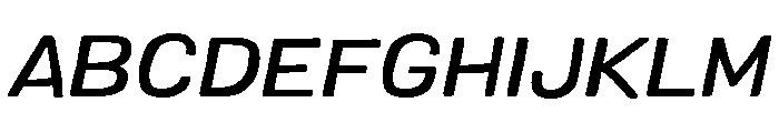 Colby Extended Medium Italic Font UPPERCASE