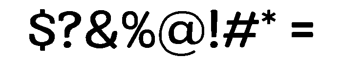 Colby Extended Medium Font OTHER CHARS