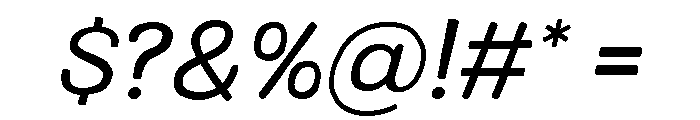Colby Extended Regular Italic Font OTHER CHARS
