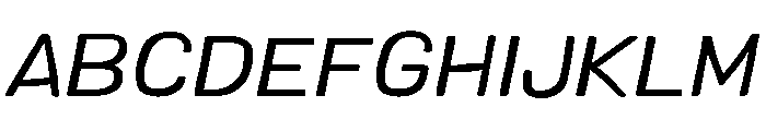 Colby Extended Regular Italic Font UPPERCASE
