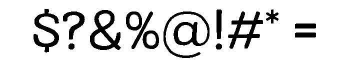 Colby Extended Regular Font OTHER CHARS