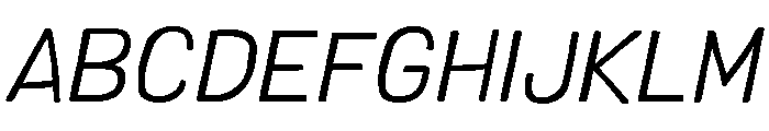 Colby Light Italic Font UPPERCASE
