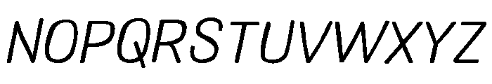 Colby Light Italic Font UPPERCASE
