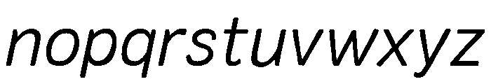 Colby Light Italic Font LOWERCASE