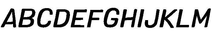 Colby Medium Italic Font UPPERCASE