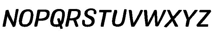 Colby Medium Italic Font UPPERCASE