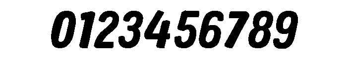 Colby Narrow Black Italic Font OTHER CHARS