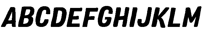 Colby Narrow Black Italic Font UPPERCASE
