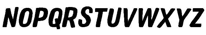 Colby Narrow Black Italic Font UPPERCASE