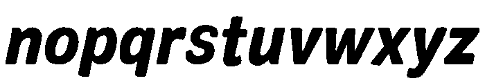 Colby Narrow Black Italic Font LOWERCASE