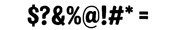 Colby Narrow Black Font OTHER CHARS