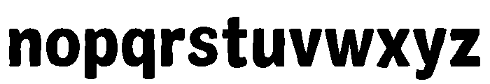 Colby Narrow Black Font LOWERCASE