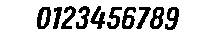 Colby Narrow Bold Italic Font OTHER CHARS