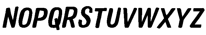 Colby Narrow Bold Italic Font UPPERCASE