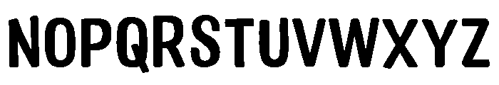Colby Narrow Bold Font UPPERCASE