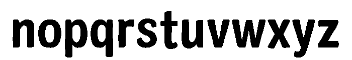 Colby Narrow Bold Font LOWERCASE