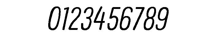 Colby Narrow Extra Light Italic Font OTHER CHARS