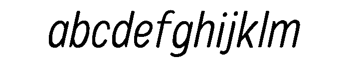 Colby Narrow Extra Light Italic FONT