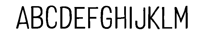 Colby Narrow Extra Light Font UPPERCASE