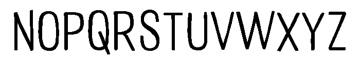 Colby Narrow Extra Light Font UPPERCASE