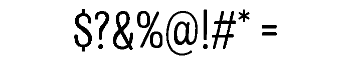 Colby Narrow Light Font OTHER CHARS