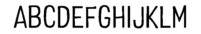 Colby Narrow Light Font UPPERCASE