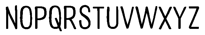 Colby Narrow Light Font UPPERCASE